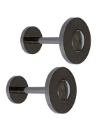 Metal Disc Holdback, Black Nickel, 1 Pair