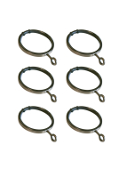 Strand 35mm Rings, Burnished Brass (pack of 6)