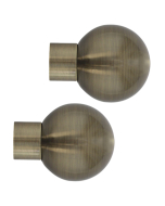 Strand 35mm Ball Finial, Burnished Brass, 1 Pair