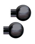 Strand 35mm Ball Finial, Black Nickel, 1 Pair