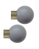 Strand 35mm Lead Painted Ball Finial, Burnished Brass, 1 Pair