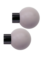 Strand 35mm Heather Painted Ball Finial, Black Nickel, 1 Pair