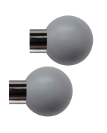 Strand 35mm Lead Painted Ball Finial, Black Nickel, 1 Pair