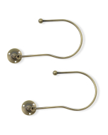 Swing Embrace Holdbacks, Antique Brass, 1 Pair