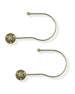 Swing Embrace Holdbacks, Brass, 1 Pair