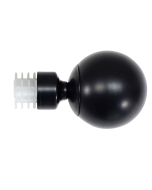 Cosmos 28mm Contract Finial, Black, Pack of 24