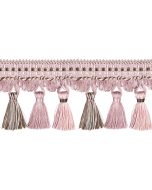 Florentine Tassel Fringe, Chalk Pink