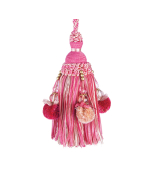 Interlude Key Tassel, Cerise