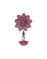 Interlude Rosette and Pendant, Aubergine