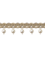 Venice Pearl Fringe, Truffle