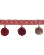 Belezza Pom Pom Fringe, Ruby