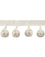 Coastal Pom Pom Fringe, Cotton