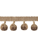 Coastal Pom Pom Fringe, Jute