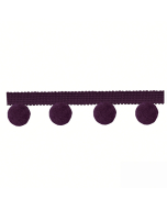 Hygge Pom Pom Fringe, Raisin