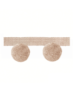 Hygge Large Pom Pom Fringe, Blush