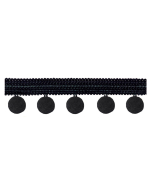 Principal Pom Pom Fringe, Black