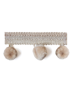 Principal Pom Pom Fringe, Cream