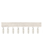 Principal Beaded Fringe, White