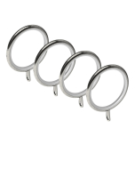 Integra French Pole Lined Rings (10) Satin Steel