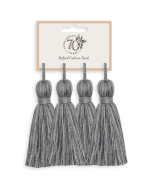 Laura Ashley Belford Cushion Tassel Steel