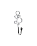 Swish Circle Hook, Chrome  