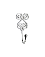 Swish Swirl Hook, Chrome  