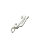 W1967 White Drape Glider Hooks