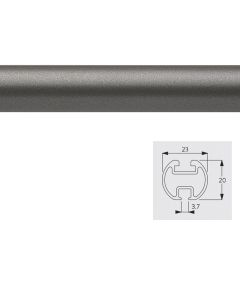 Silent Gliss, 1003 Profile, 6m, Gunmetal (23mm Metropole)