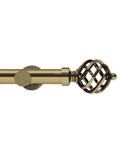Integra Elements, 28mm Titan Eyelet Pole, Antique Brass