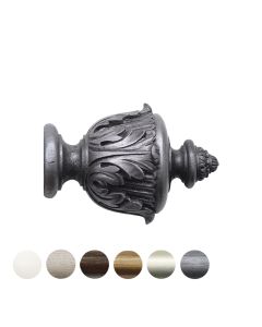 Handcrafted Florentine 48mm Pole Acanthus Finial