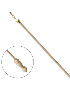 Handcrafted Pole 100cm Draw Rod, Ivory