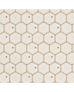 Honeycomb Cream Upholstery Fabric