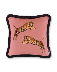 Pouncing Tigers Blossom 43x43cm Cushion Cover