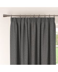 Tabert Charcoal 0.5Wx39 Mini Taped Curtain