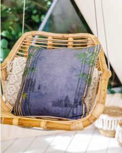 Bamboo Folly Midnight Piped Edge Cushion Cover