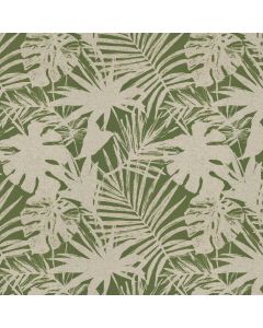 Tropical Leaves Basil Fabric