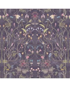 The Wild Flower Garden Nightshadow Upholstery Fabric