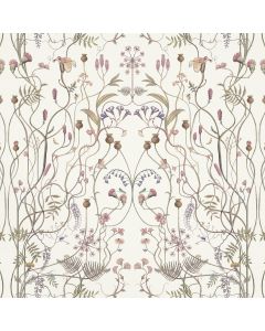 The Wild Flower Garden Whisper White 0.5Wx39 Mini Taped Curtain