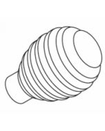 Silent Gliss 0985 Groove Ball Finial for 1003