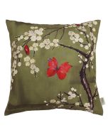 Blossom and Butterfly Basil Cushion Cover, 45x45cm