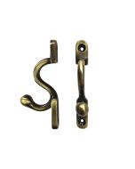 H2181 Security Tieback Hook, Antique Brass