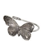 Ecuador, Butterfly Holdback, Antique Silver